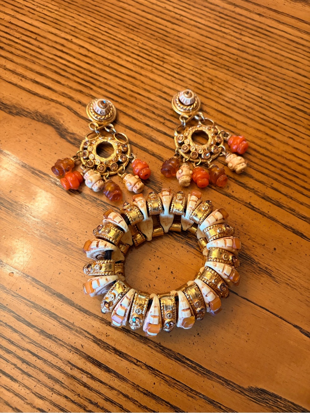 Vintage Kalinger bracelet and earring set